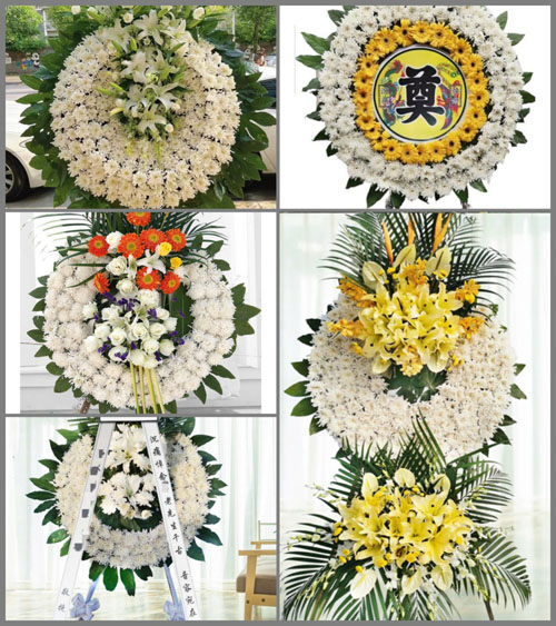 湖北孝感市安陆市雷公镇彭桥村花圈速递